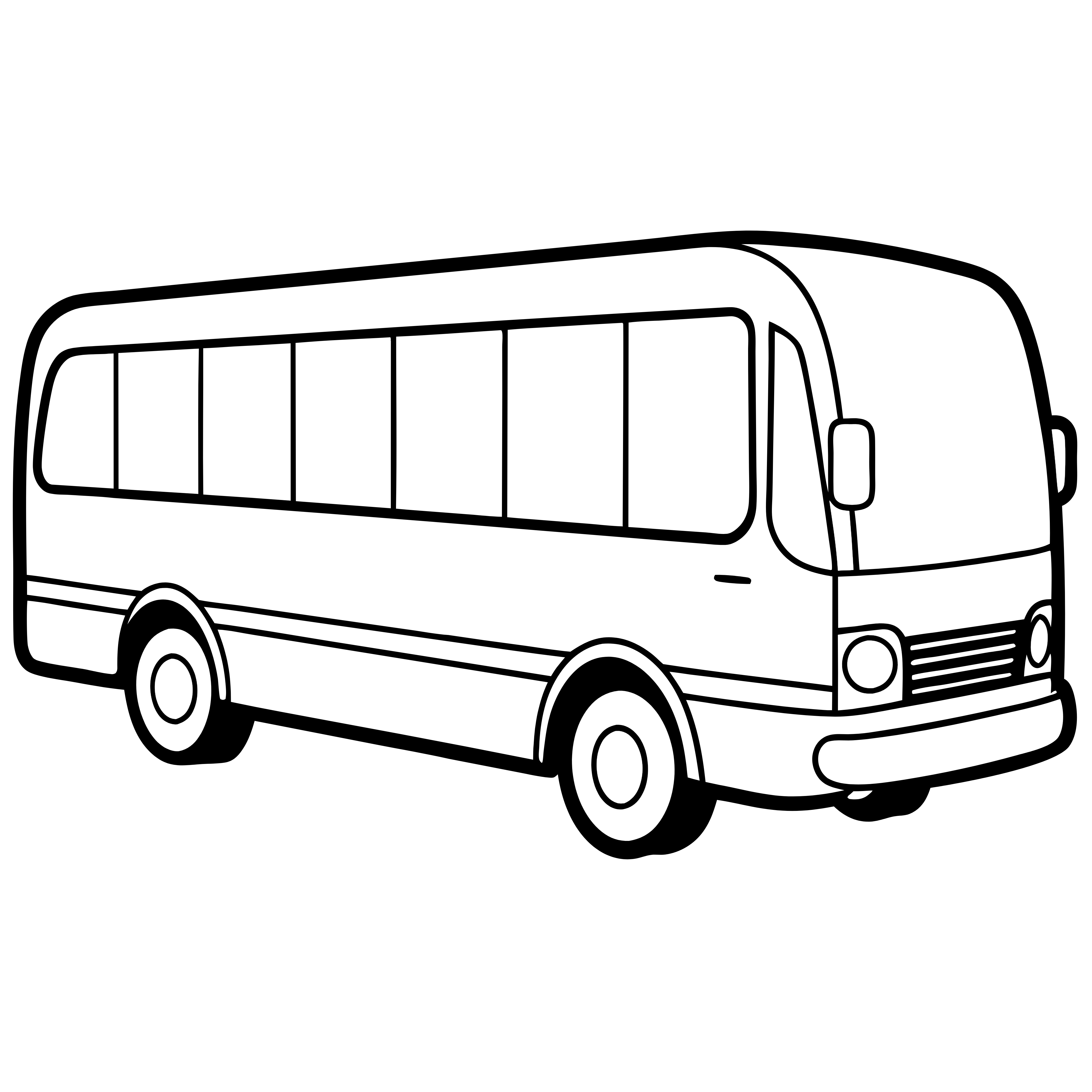 bus Coloring Page - Download and Print,simple bus drawing,easy bus drawing